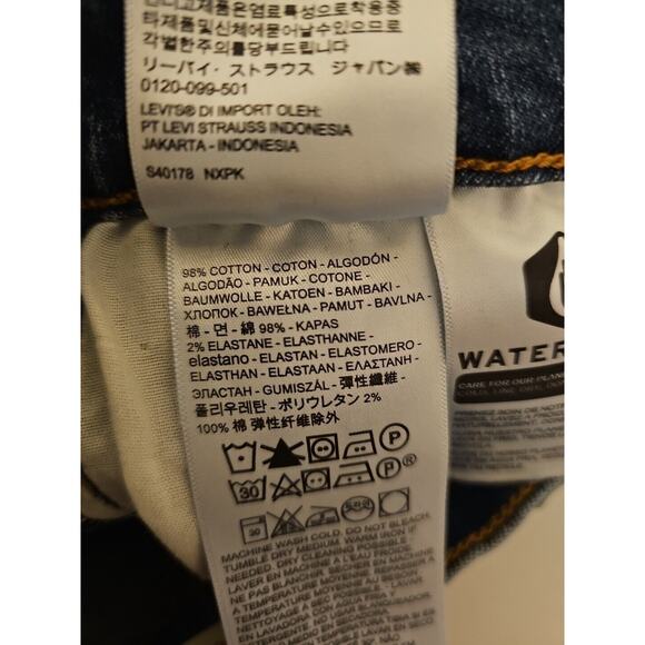 Levi's Wedgie Skinny Jeans Women's‎ size 28 Button Fly Raw Hem High-Rise - Picture 10 of 14